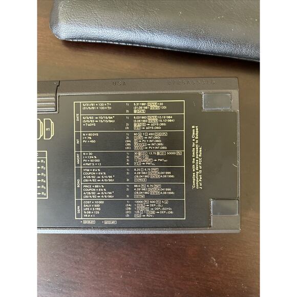 Vintage Hewlett Packard HP 12C Financial Calculator Gold w/Case WORKING - Picture 6 of 10